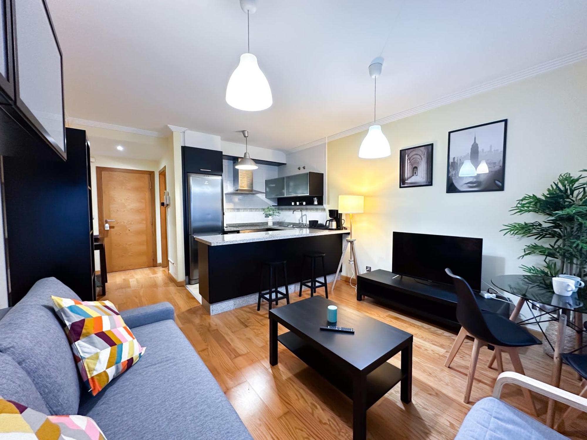 Apartamento Con Garaje, Centrico Y Luminoso Pontevedra Eksteriør bilde